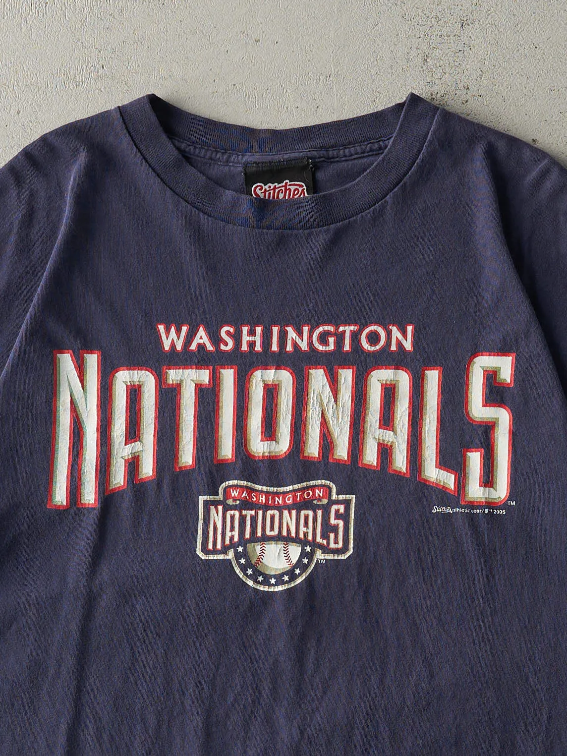 Vintage 05' Navy Blue Washington Nationals Tee (L) sold by Rebalance Vintage product image thumbnail 2