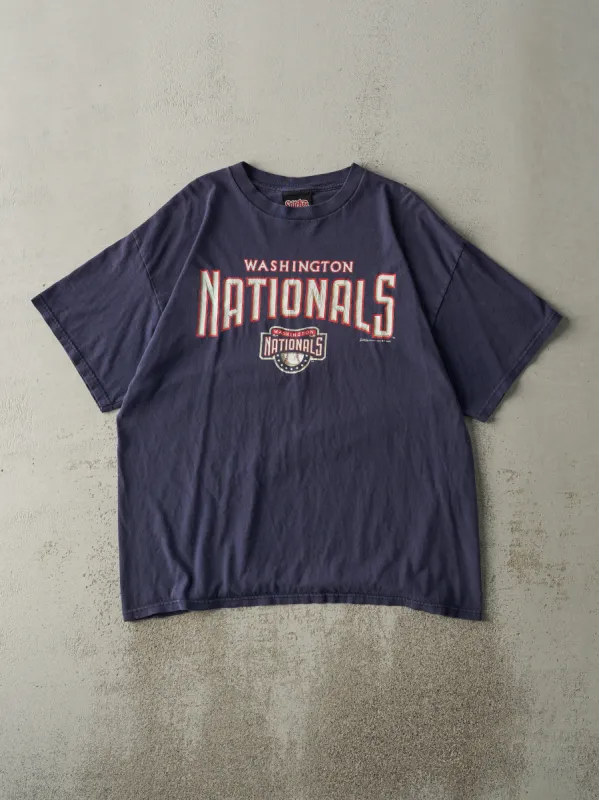 Vintage 05' Navy Blue Washington Nationals Tee (L) sold by Rebalance Vintage