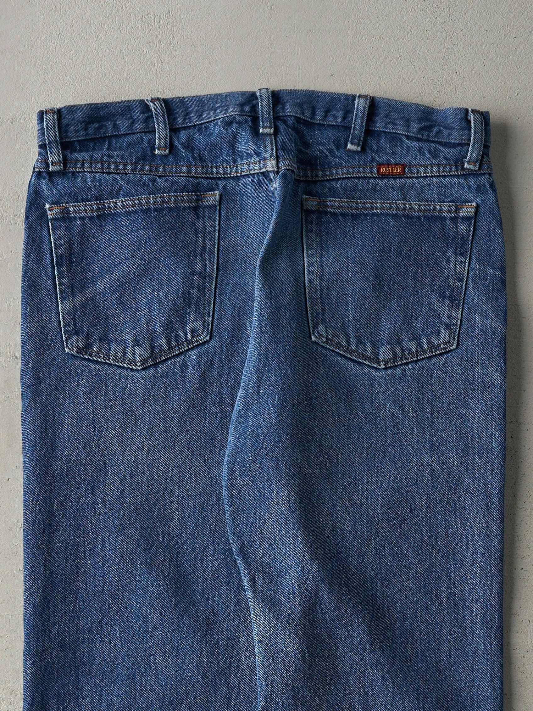 Vintage Y2K Mid Wash Rustler Jeans (36x29) sold by Rebalance Vintage product image thumbnail 4