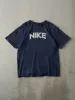 Vintage Y2K Navy Blue Nike Tee (S/M) sold by Rebalance Vintage