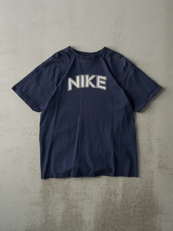 Vintage Y2K Navy Blue Nike Tee (S/M) sold by Rebalance Vintage