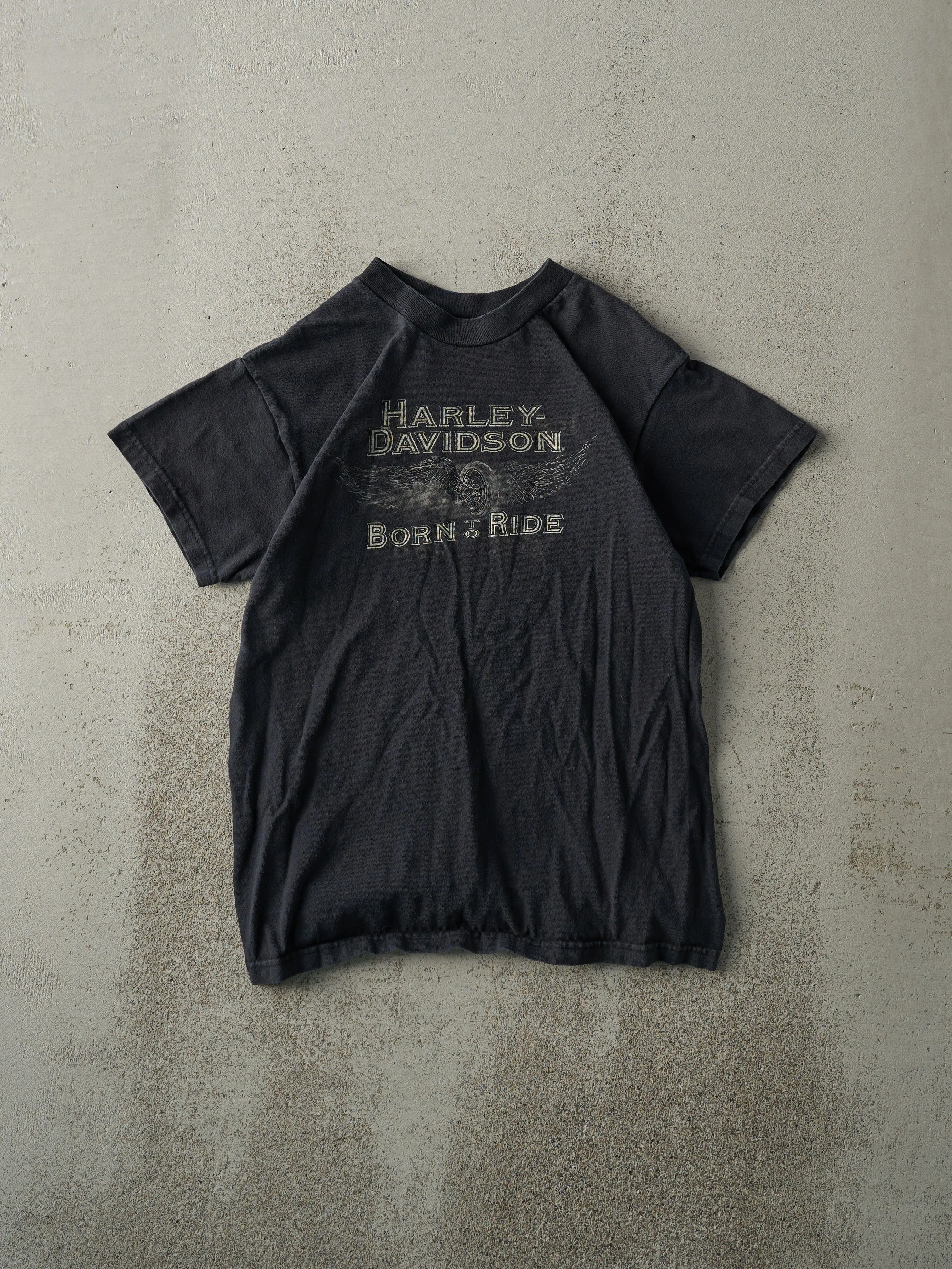 13' Faded Black El Paso Texas Harley Davidson Tee (XS) sold by Rebalance Vintage