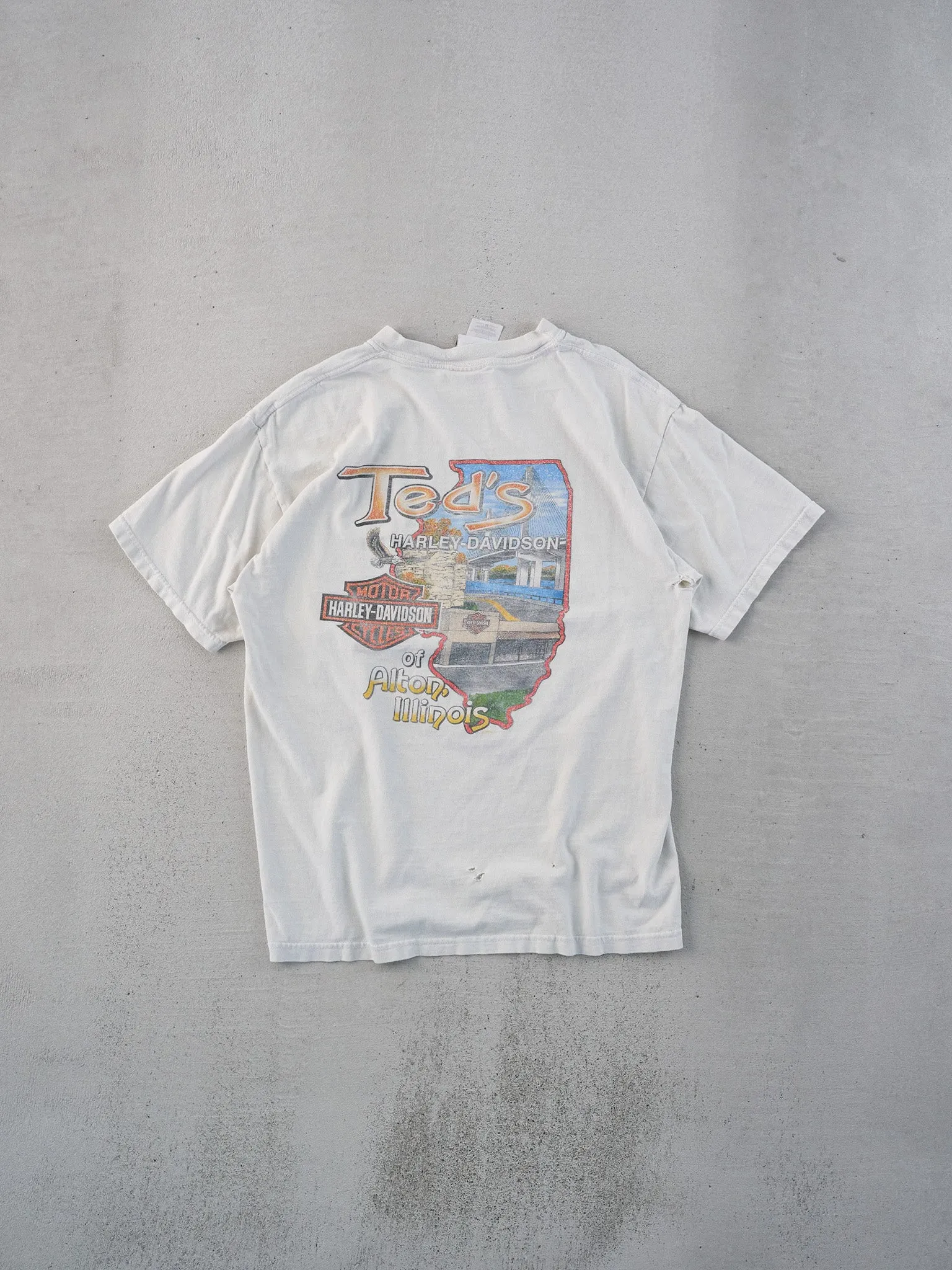 Vintage 05' White Harley Davidson Attitude Graphic Tee (S) sold by Rebalance Vintage product image thumbnail 2