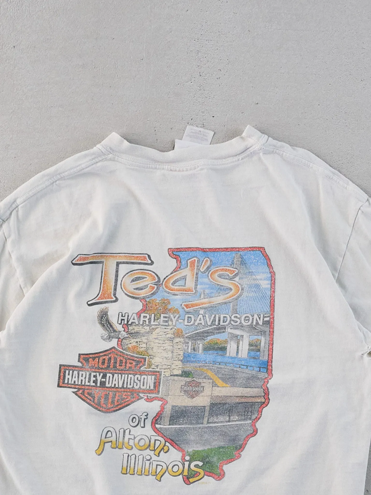 Vintage 05' White Harley Davidson Attitude Graphic Tee (S) sold by Rebalance Vintage product image thumbnail 4