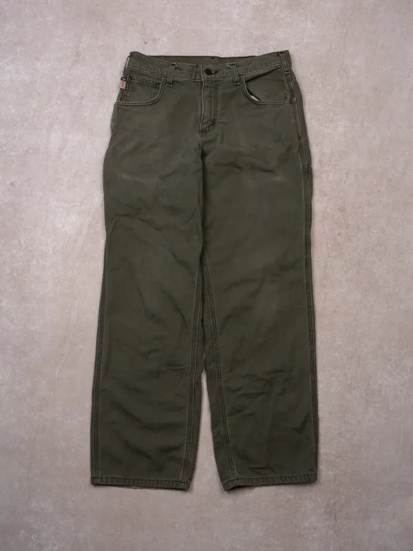 Vintage Washed Green Original Fit FR Carhartt Cargo Pants (30 x 30) sold by Rebalance Vintage