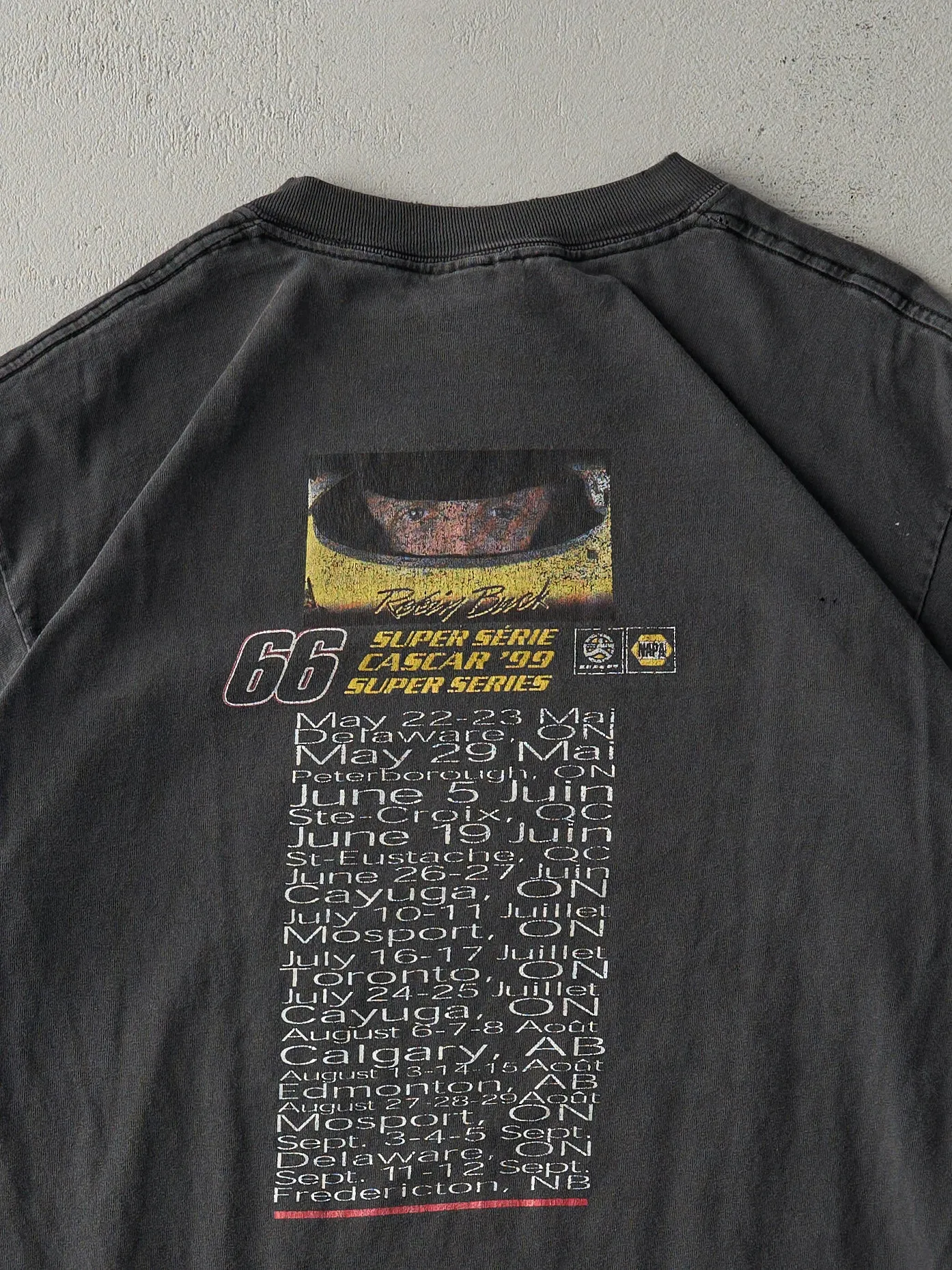 Vintage 99' Black Robin Buck NAPA Nascar Racing Tee (M) sold by Rebalance Vintage product image thumbnail 4