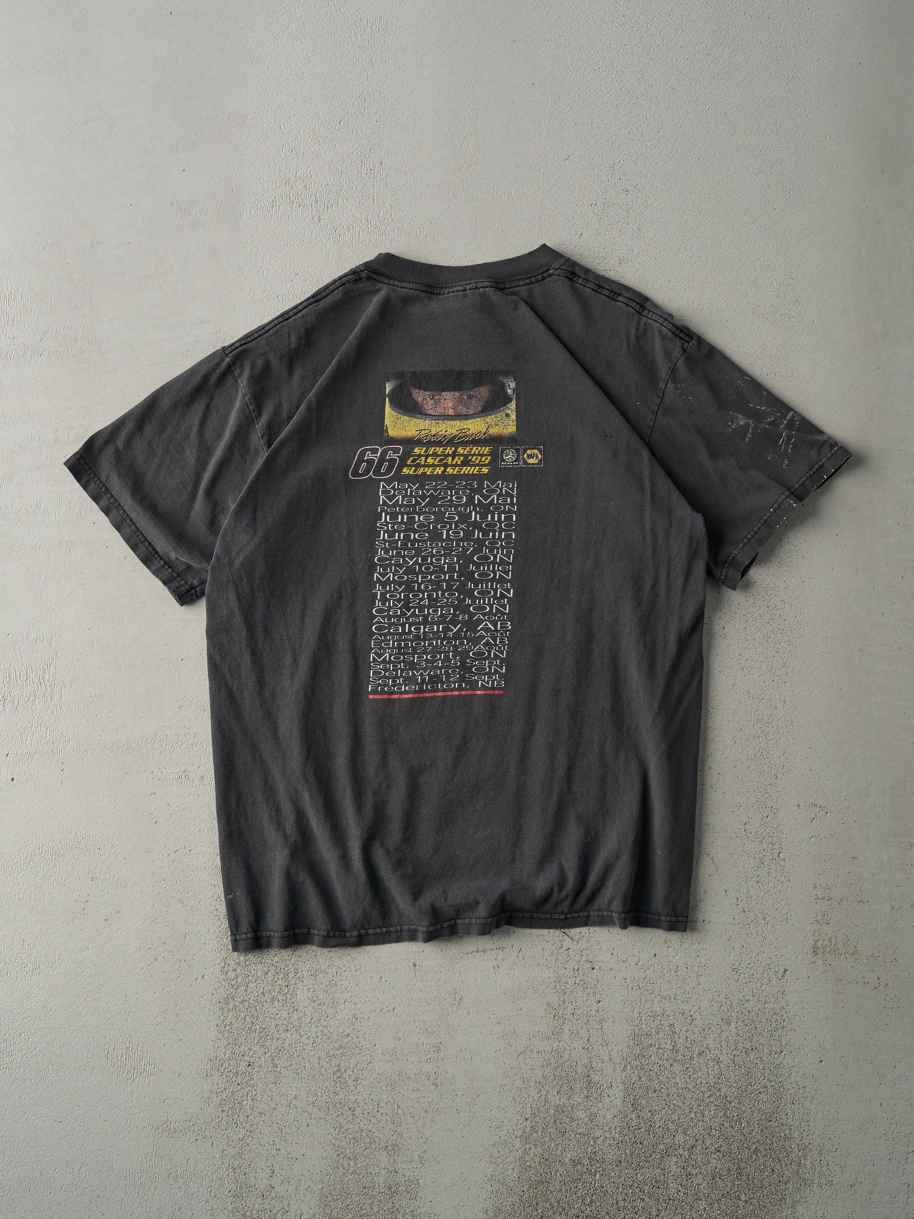 Vintage 99' Black Robin Buck NAPA Nascar Racing Tee (M) sold by Rebalance Vintage product image thumbnail 2