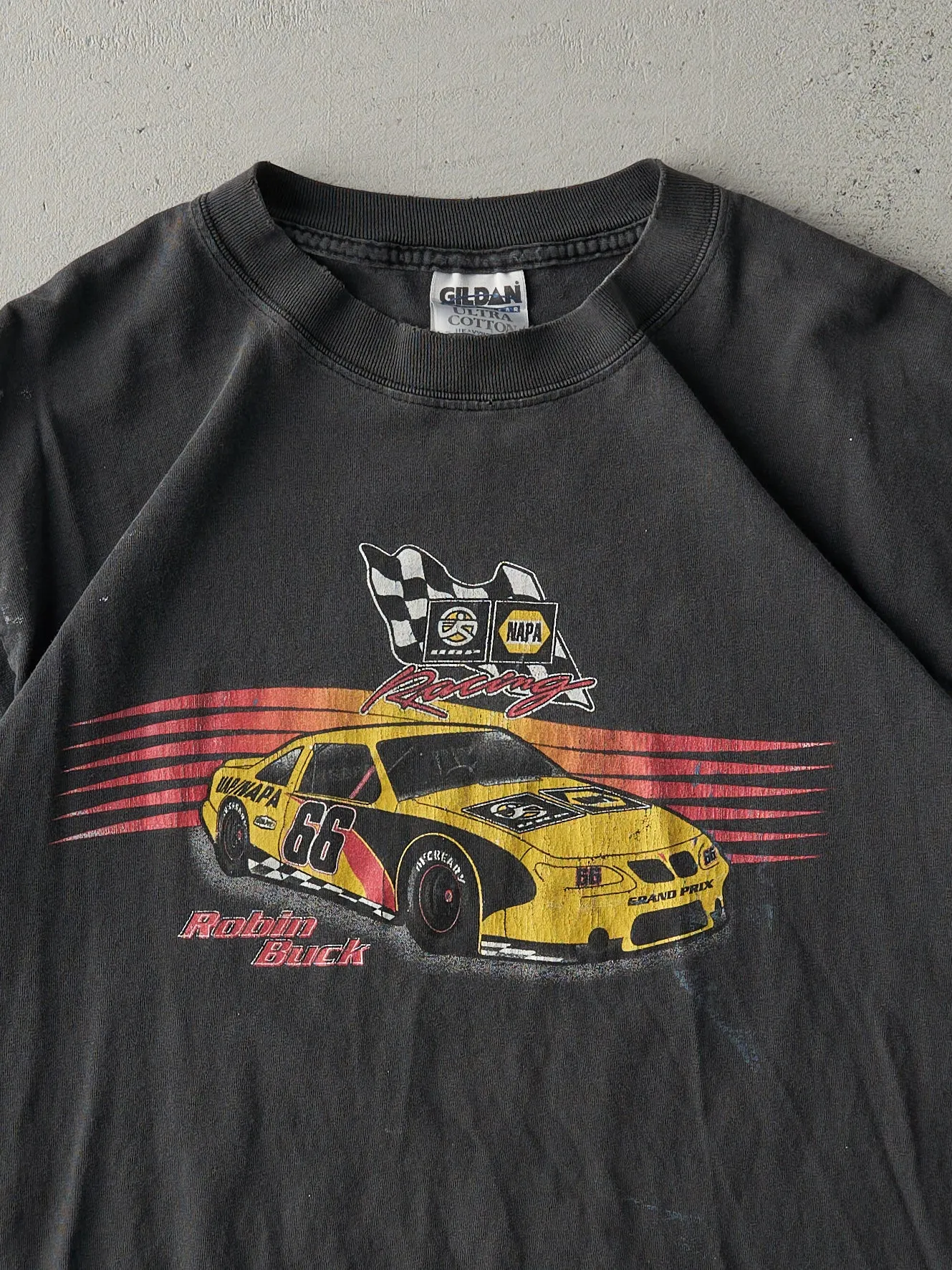 Vintage 99' Black Robin Buck NAPA Nascar Racing Tee (M) sold by Rebalance Vintage product image thumbnail 3