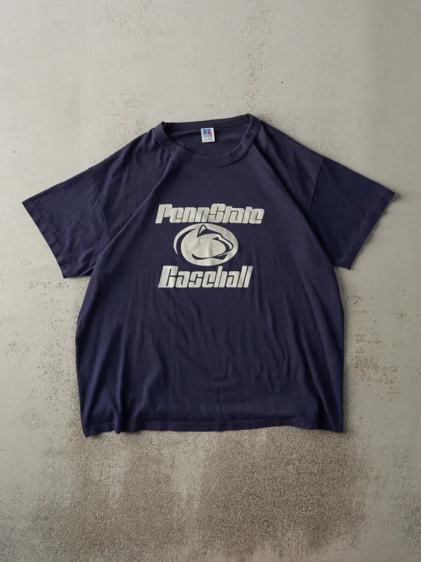 Vintage 90s Navy Blue Penn State Baseball Tee (L) sold by Rebalance Vintage