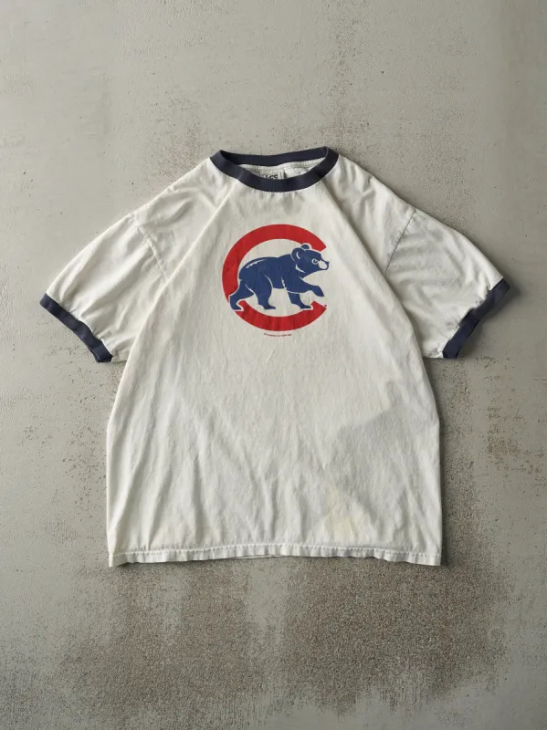 Vintage 07' White Chicago Cubs Ringer Tee (M) sold by Rebalance Vintage
