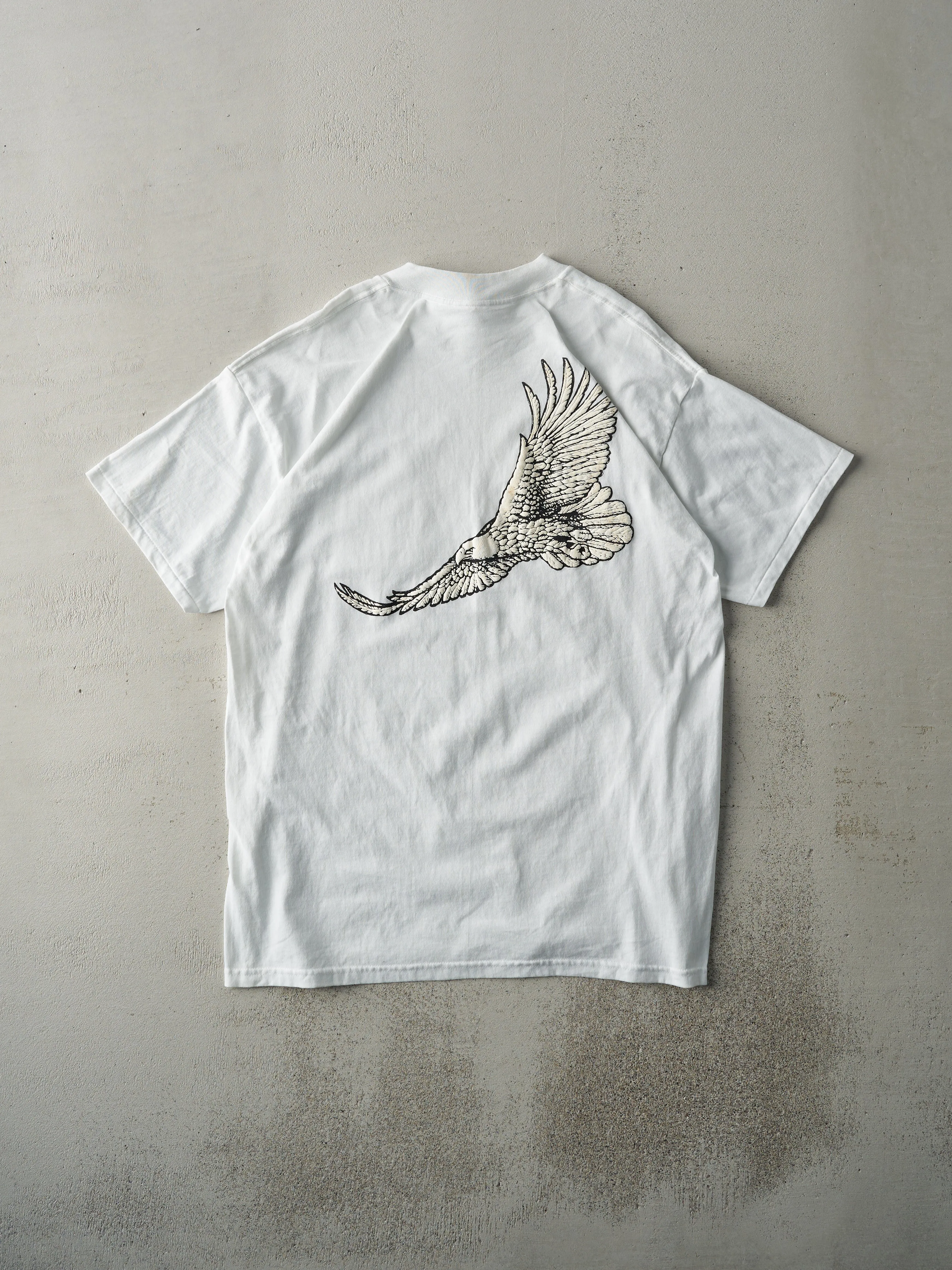 Vintage 90s White Winston Cigarettes Pocket Tee (M) sold by Rebalance Vintage