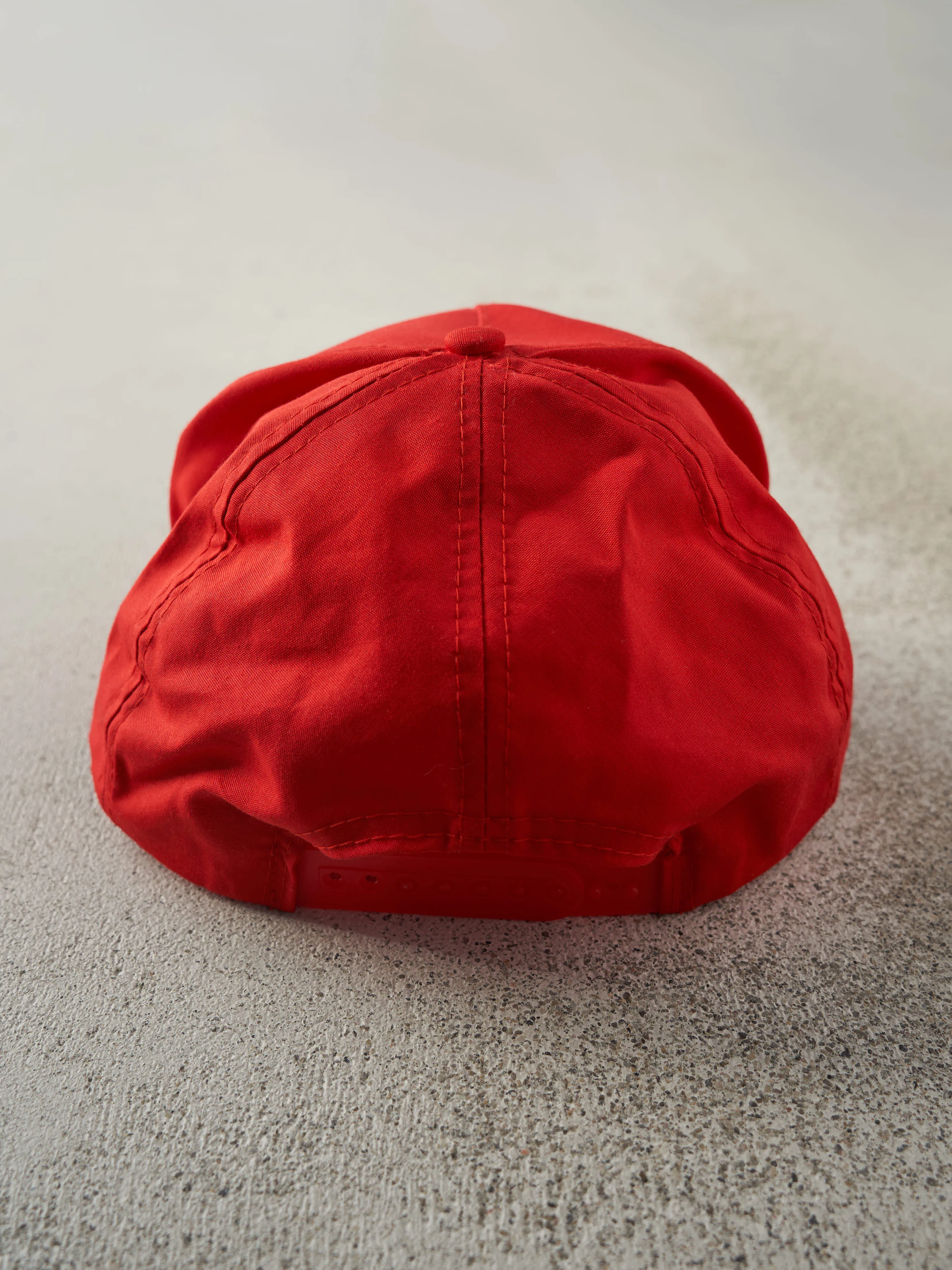 Vintage 90s Red Embroidered Twister Movie Snapback Hat sold by Rebalance Vintage product image thumbnail 3