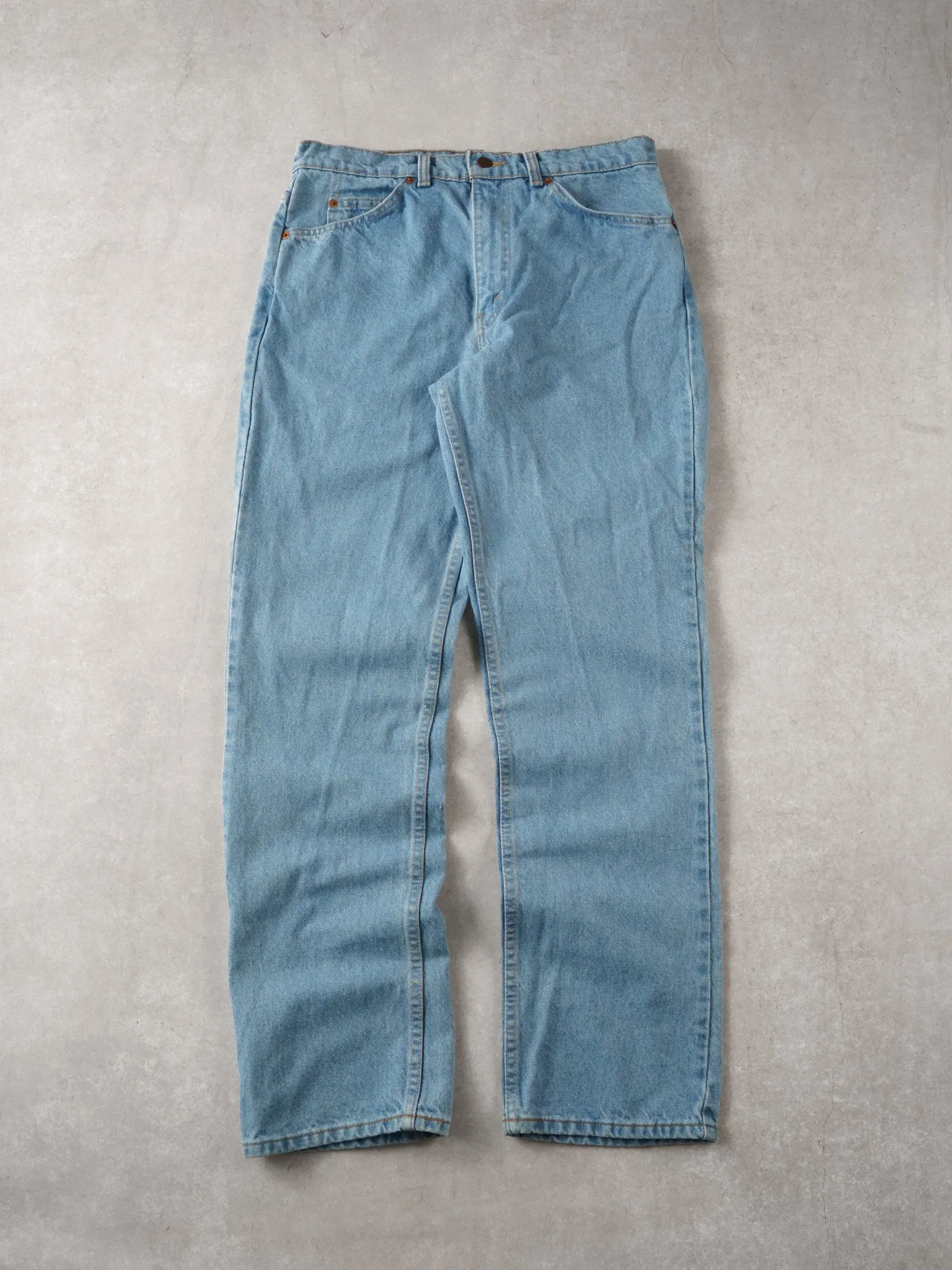 Vintage 70s Light Blue Levi's Denim Jeans (34x32) sold by Rebalance Vintage