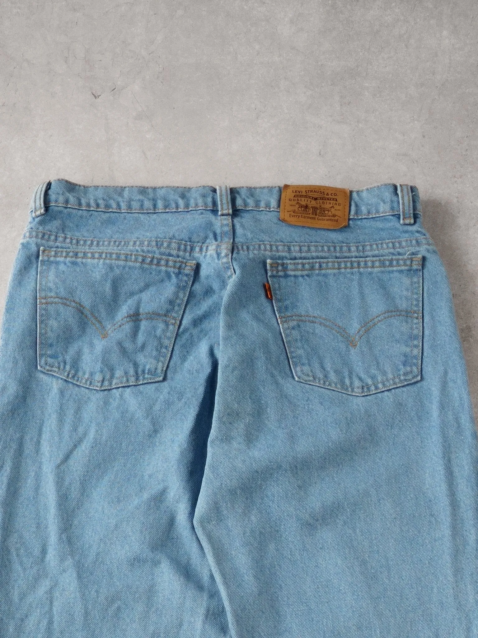Vintage 70s Light Blue Levi's Denim Jeans (34x32) sold by Rebalance Vintage product image thumbnail 4