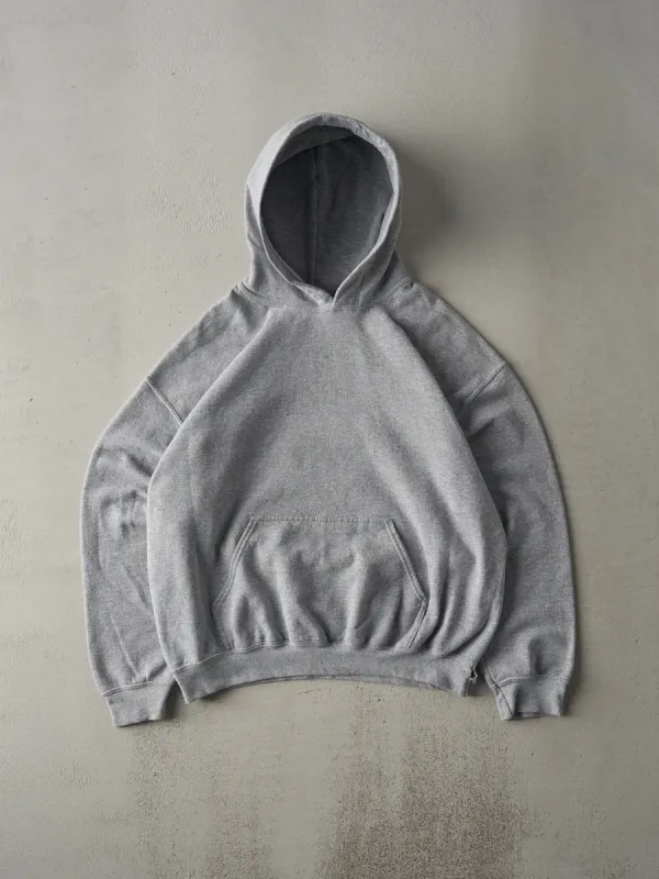 Vintage Y2K Grey Blank Boxy Hoodie (M) sold by Rebalance Vintage
