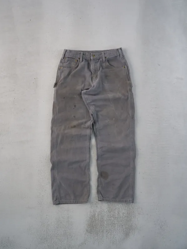 Vintage 90s Grey Carhartt Dungeree Carpenter Pants (28x28) sold by Rebalance Vintage
