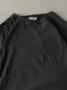 Vintage 90s Faded Black Blank Boxy Pocket Tee (L) sold by Rebalance Vintage