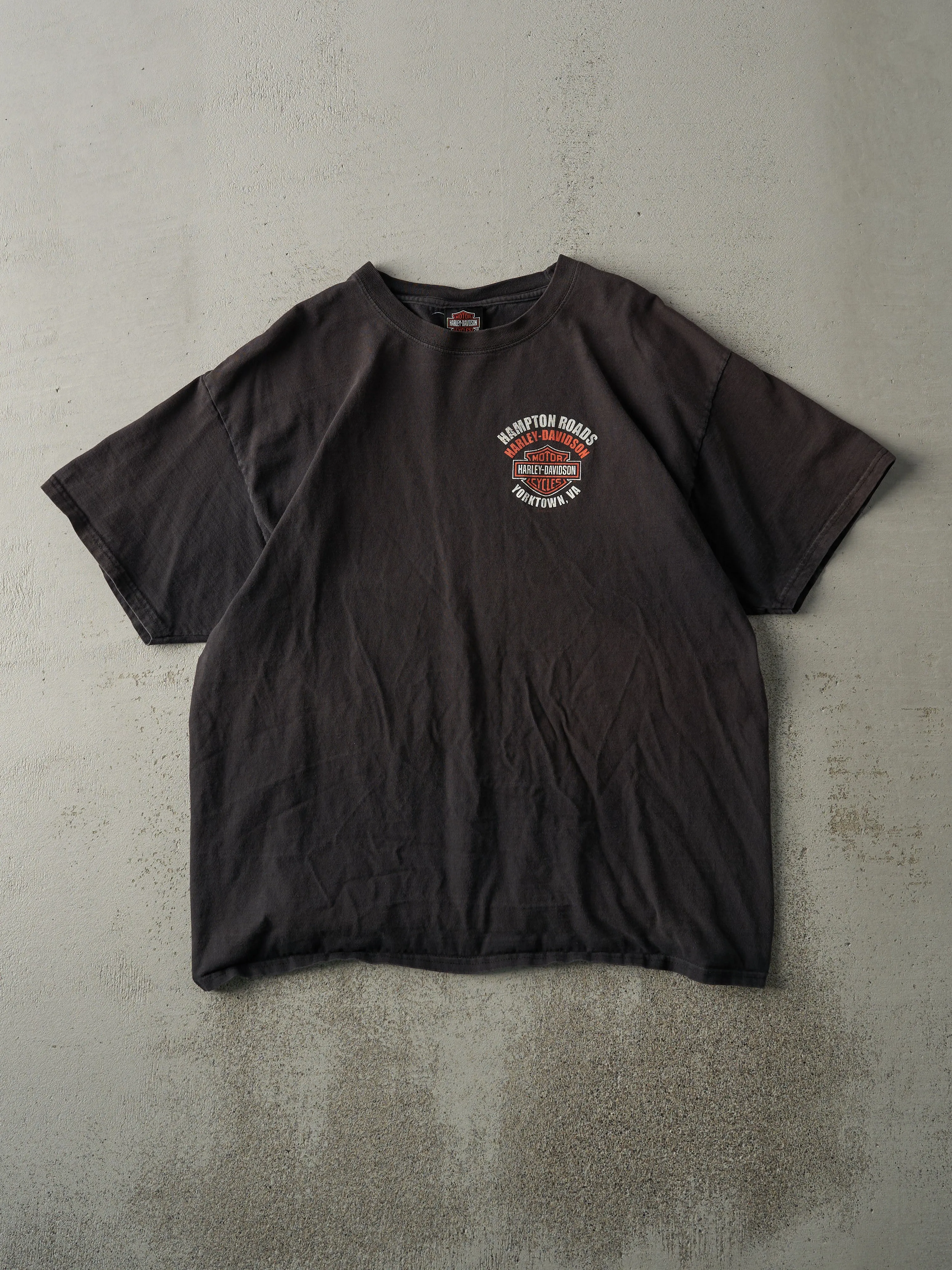 Vintage 12' Black Yorktown, VA Harley Davidson Tee (M/L) sold by Rebalance Vintage