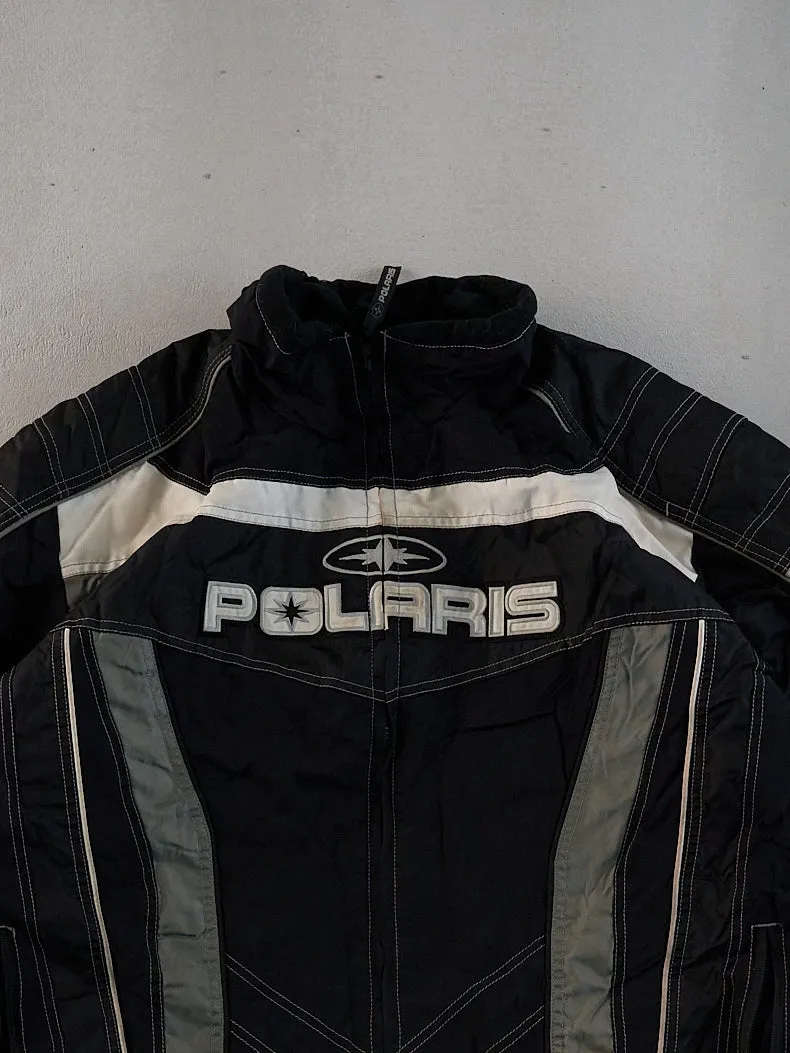 Vintage Black, Grey and White Polaris Jacket (XL) sold by Rebalance Vintage product image thumbnail 3