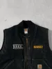 Vintage 90s Faded Black Carhartt Dewalt x IHL Workwear Vest (M) sold by Rebalance Vintage