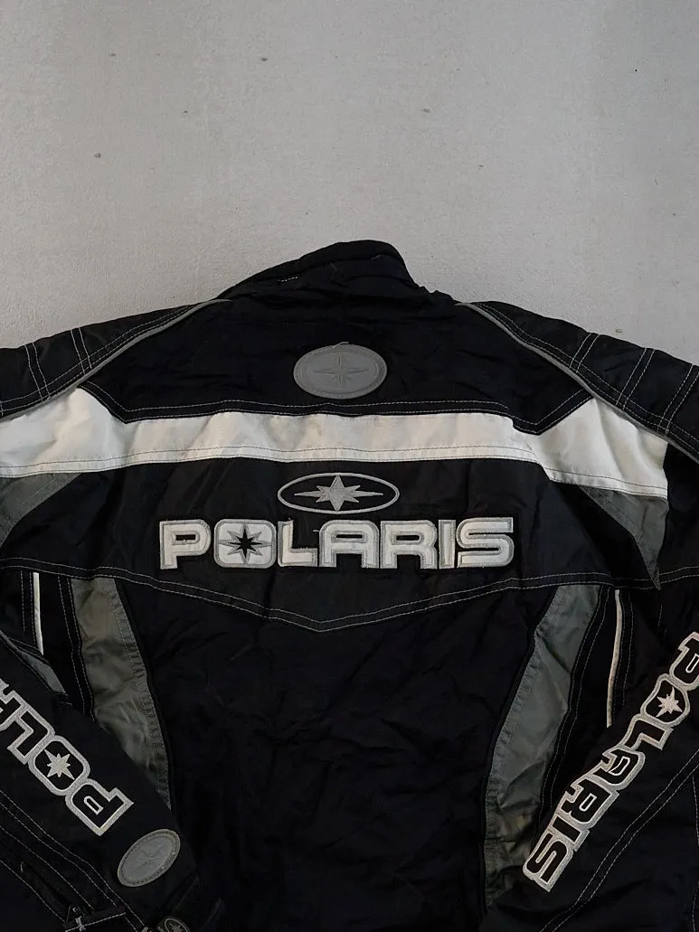 Vintage Black, Grey and White Polaris Jacket (XL) sold by Rebalance Vintage product image thumbnail 4