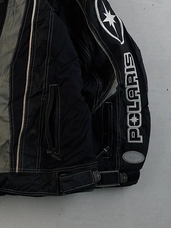 Vintage Black, Grey and White Polaris Jacket (XL) sold by Rebalance Vintage product image thumbnail 5