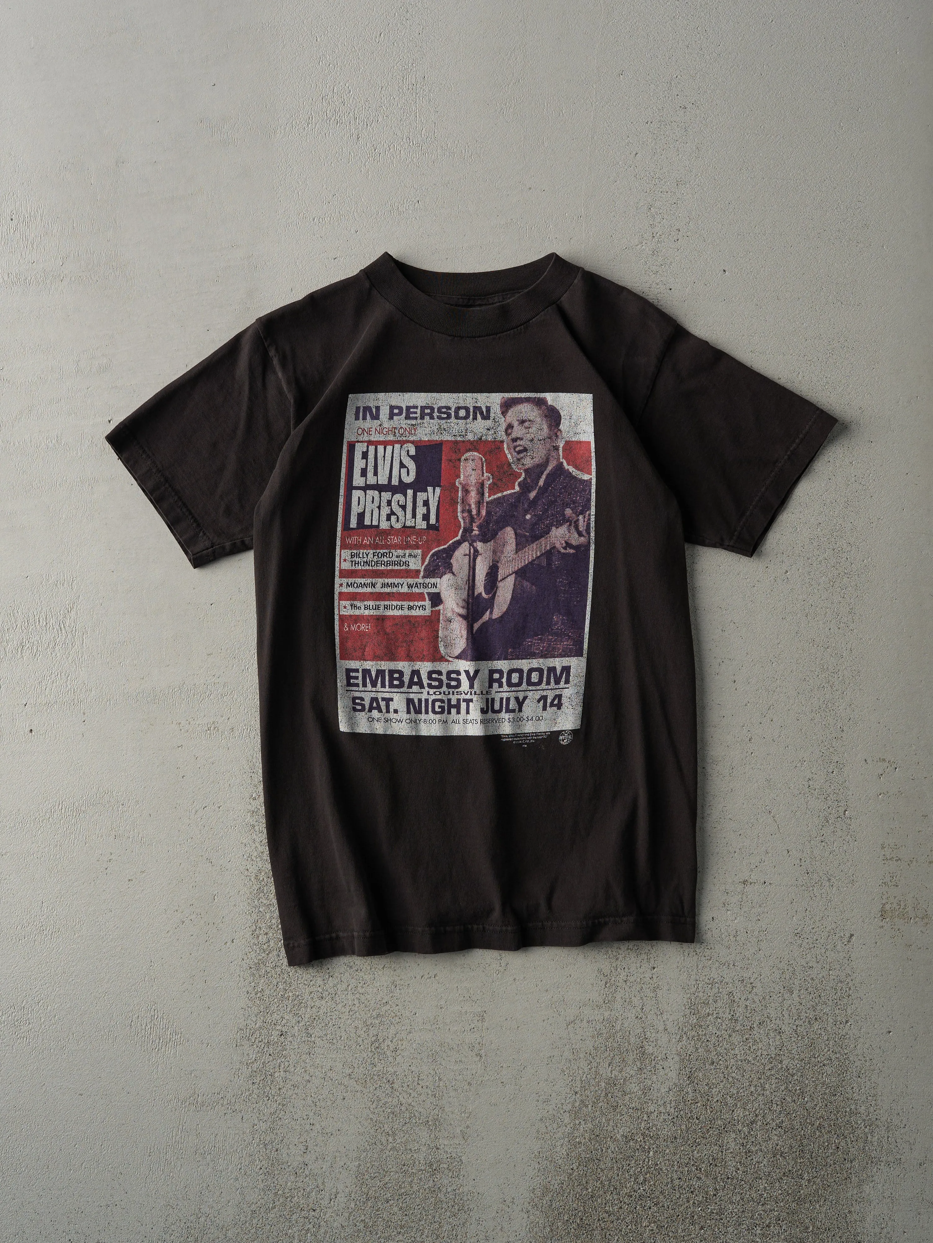 Vintage 00' Black Elvis Presley Tee (XS) sold by Rebalance Vintage