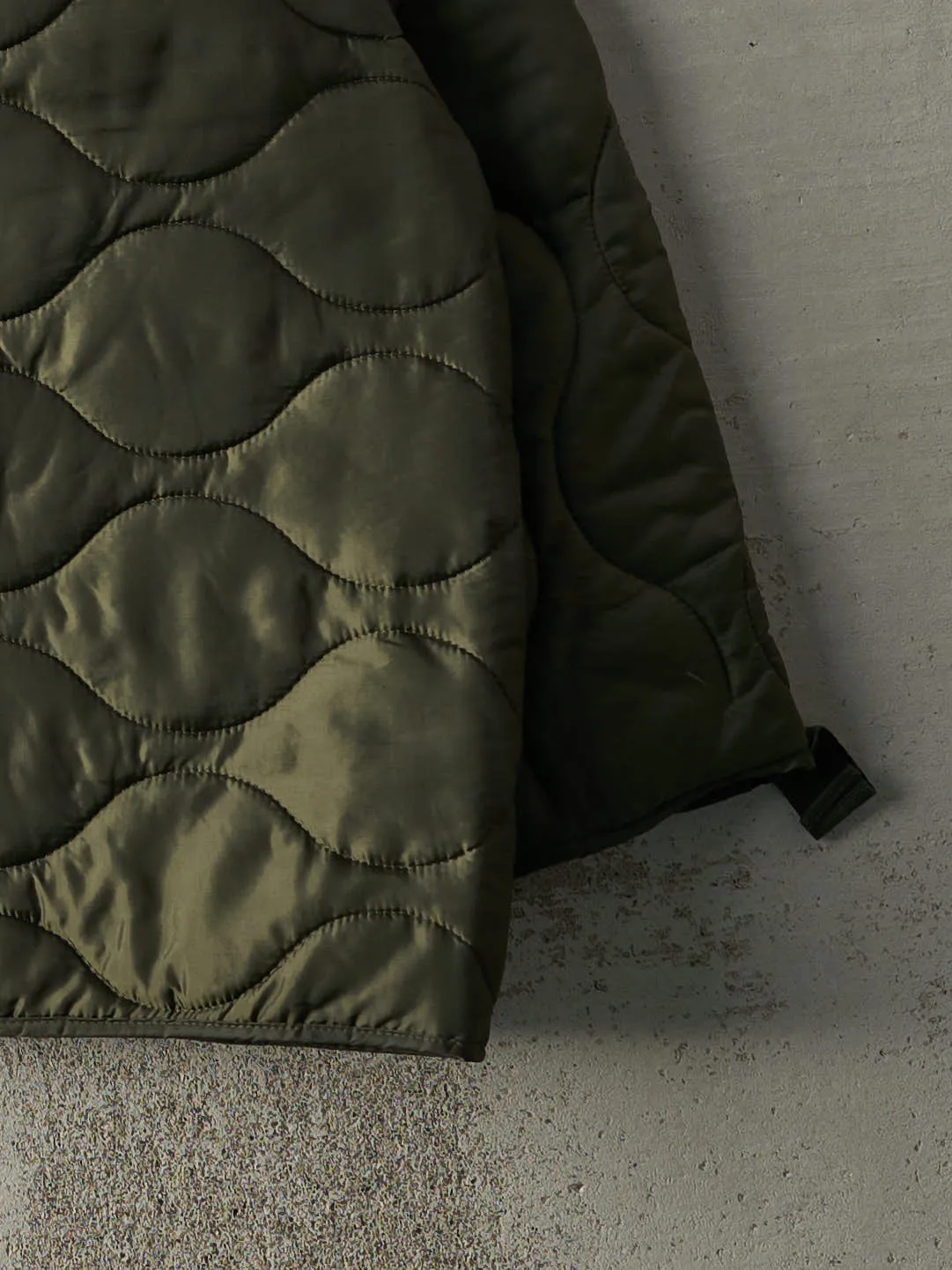 Vintage Y2K Dark Green Army Liner Jacket (XXL) sold by Rebalance Vintage product image thumbnail 3