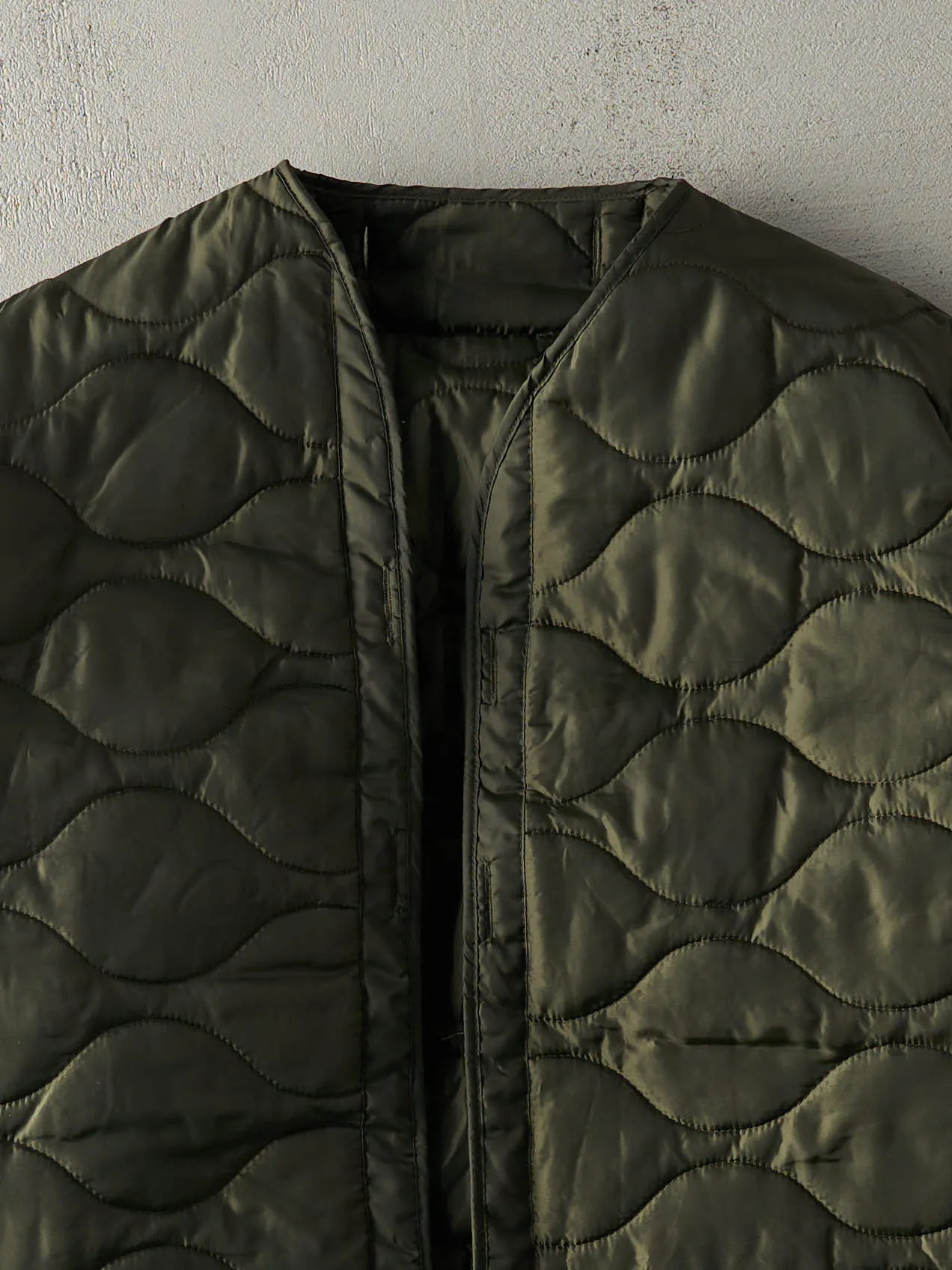 Vintage Y2K Dark Green Army Liner Jacket (XXL) sold by Rebalance Vintage product image thumbnail 2