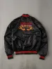 Vintage 90s Black Kenworth Alabama Trucking Together Satin Bomber (L) sold by Rebalance Vintage