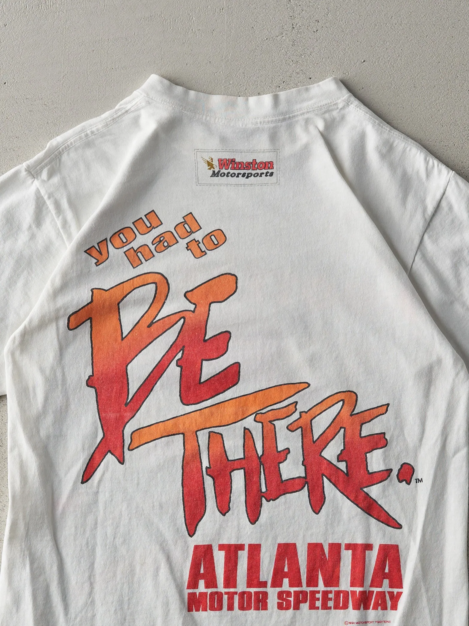 Vintage 94' White Nascar x Hooters Single Stitch Tee (S) sold by Rebalance Vintage product image thumbnail 4