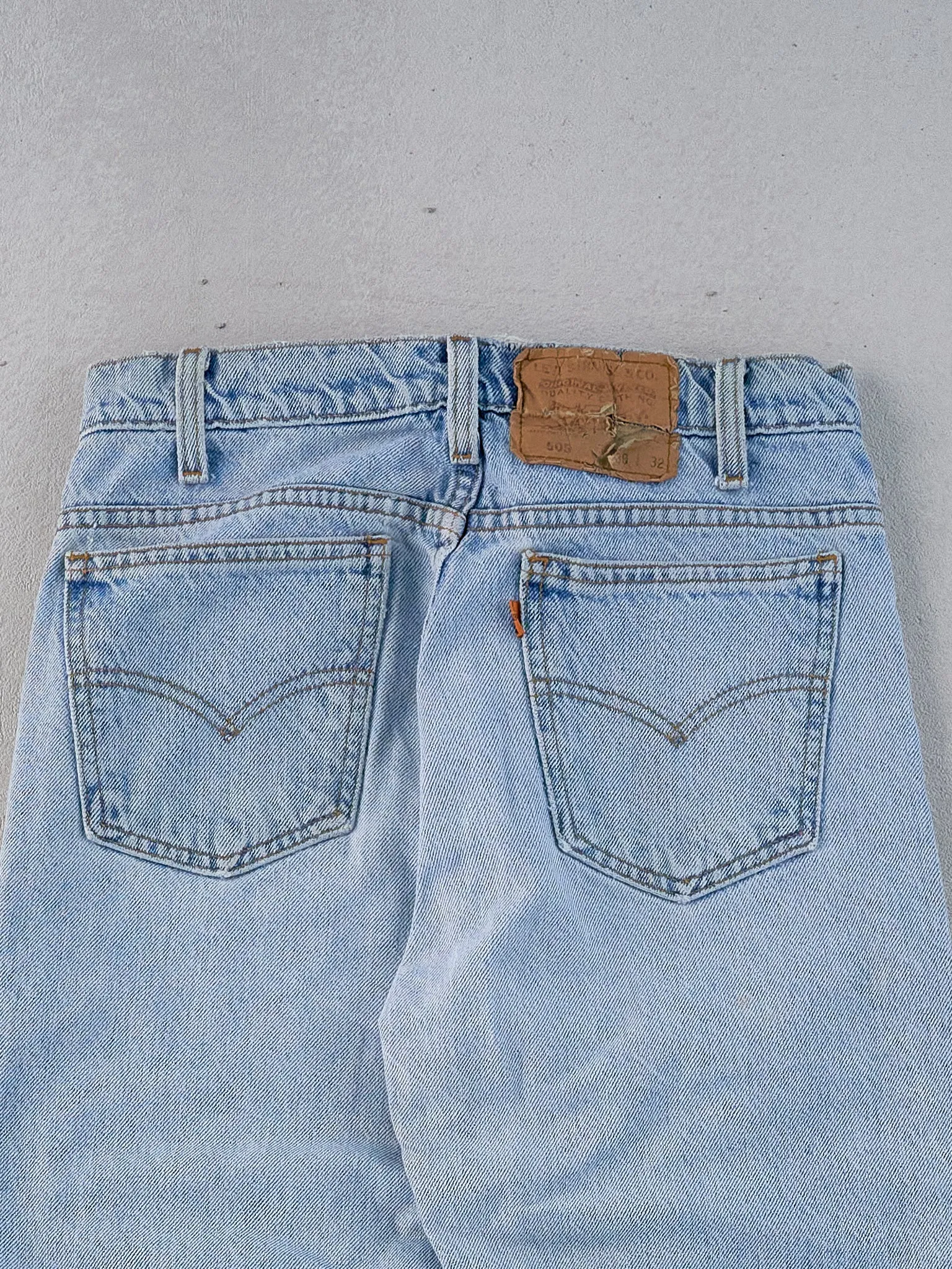 Vintage 70s Blue Levi's 505 Denim Jeans (28x30) sold by Rebalance Vintage product image thumbnail 3