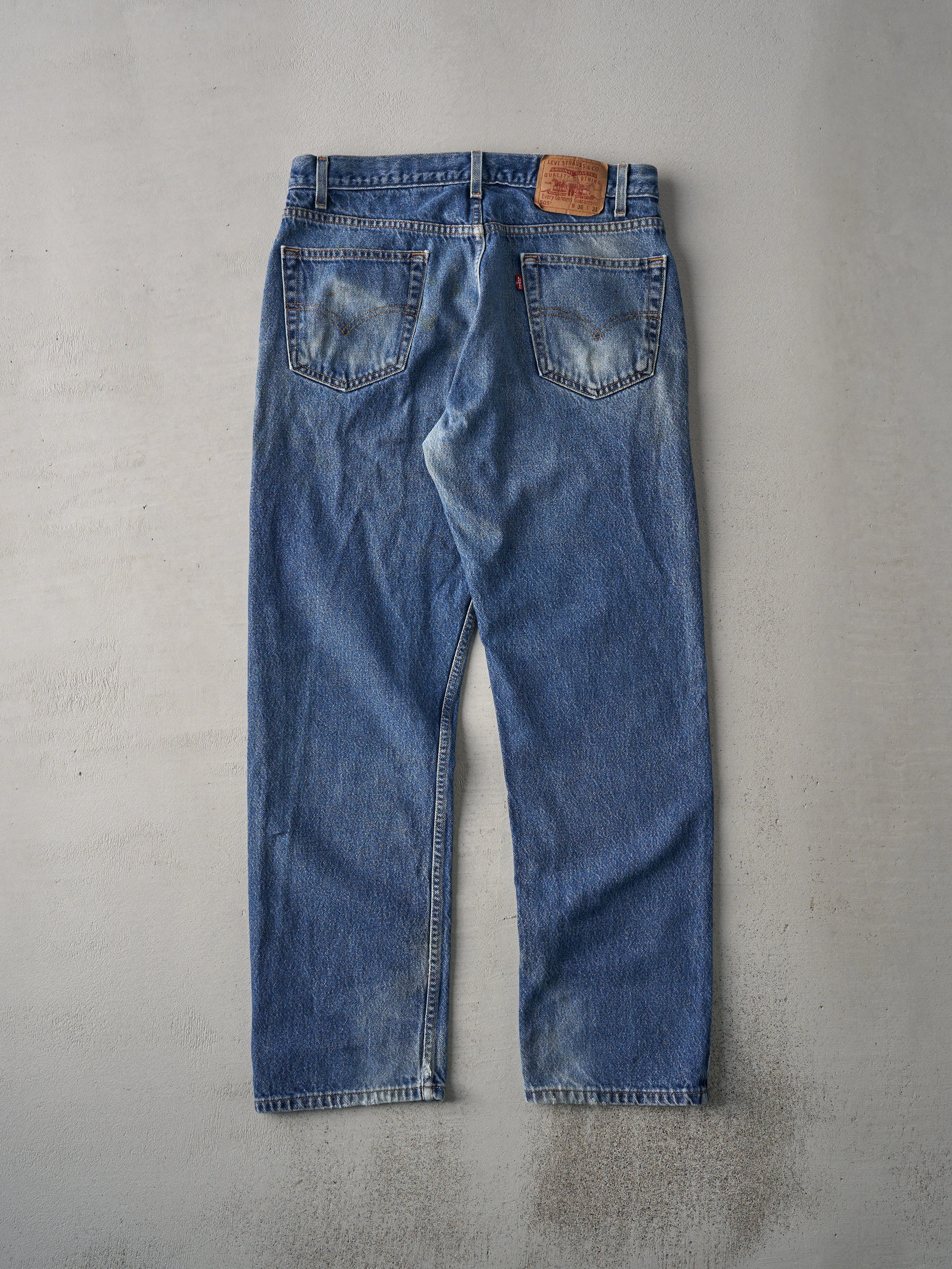 Vintage 80s Mid Wash Levi's 505 Denim Jeans (34xx31) sold by Rebalance Vintage product image thumbnail 2
