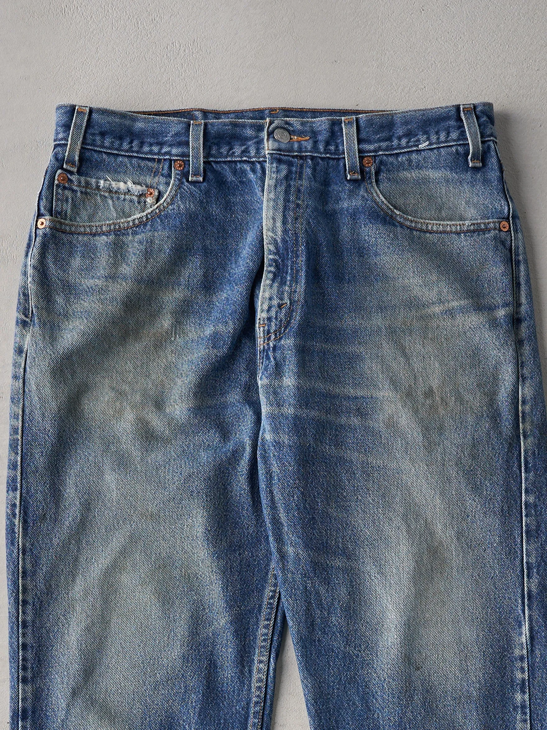 Vintage 80s Mid Wash Levi's 505 Denim Jeans (34xx31) sold by Rebalance Vintage product image thumbnail 3