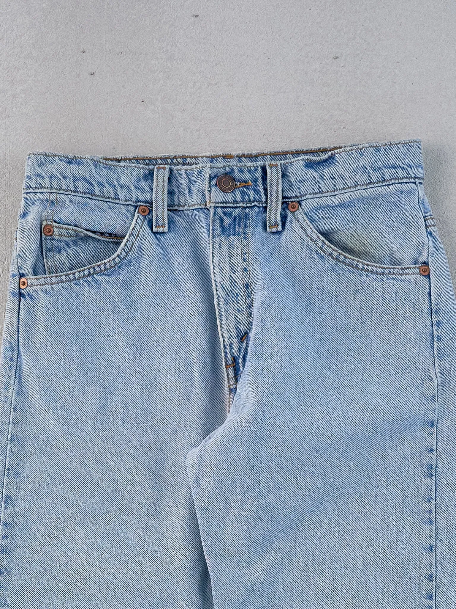 Vintage 70s Blue Levi's 505 Denim Jeans (28x30) sold by Rebalance Vintage product image thumbnail 4