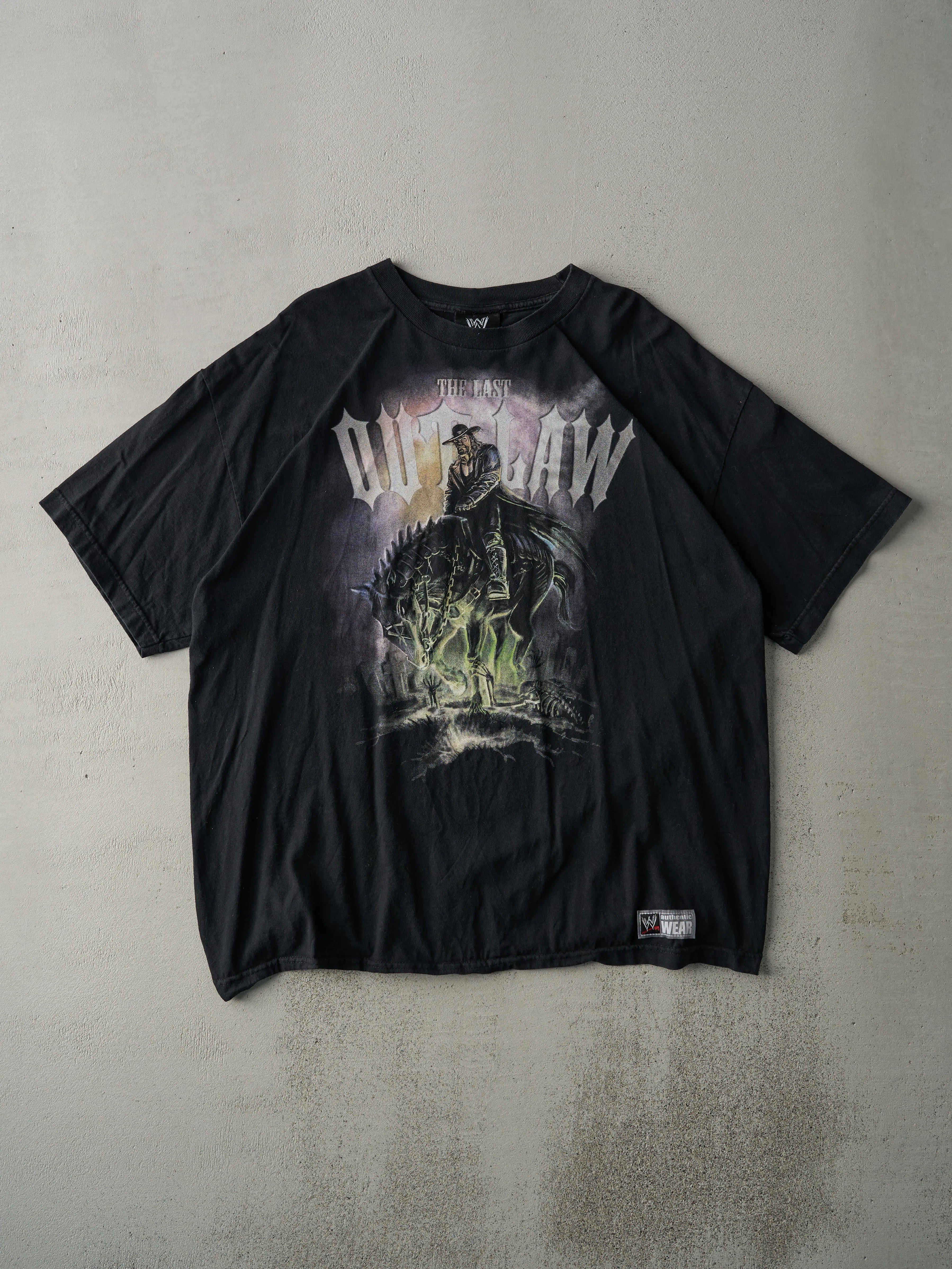 Vintage 10' Black WWE The Undertaker "The Last Outlaw" Tee (L/XL) sold by Rebalance Vintage