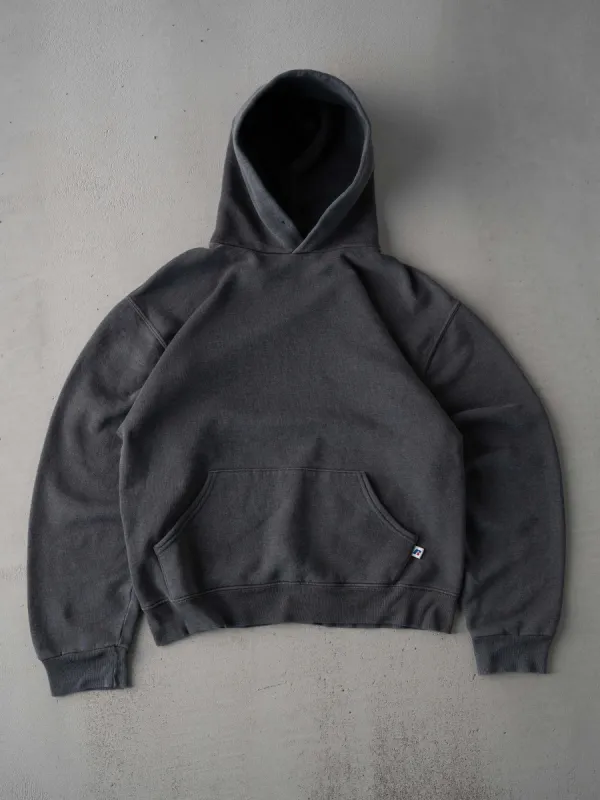 Vintage Dark Grey Russell Athletics Boxy Hoodie (S/M) sold by Rebalance Vintage