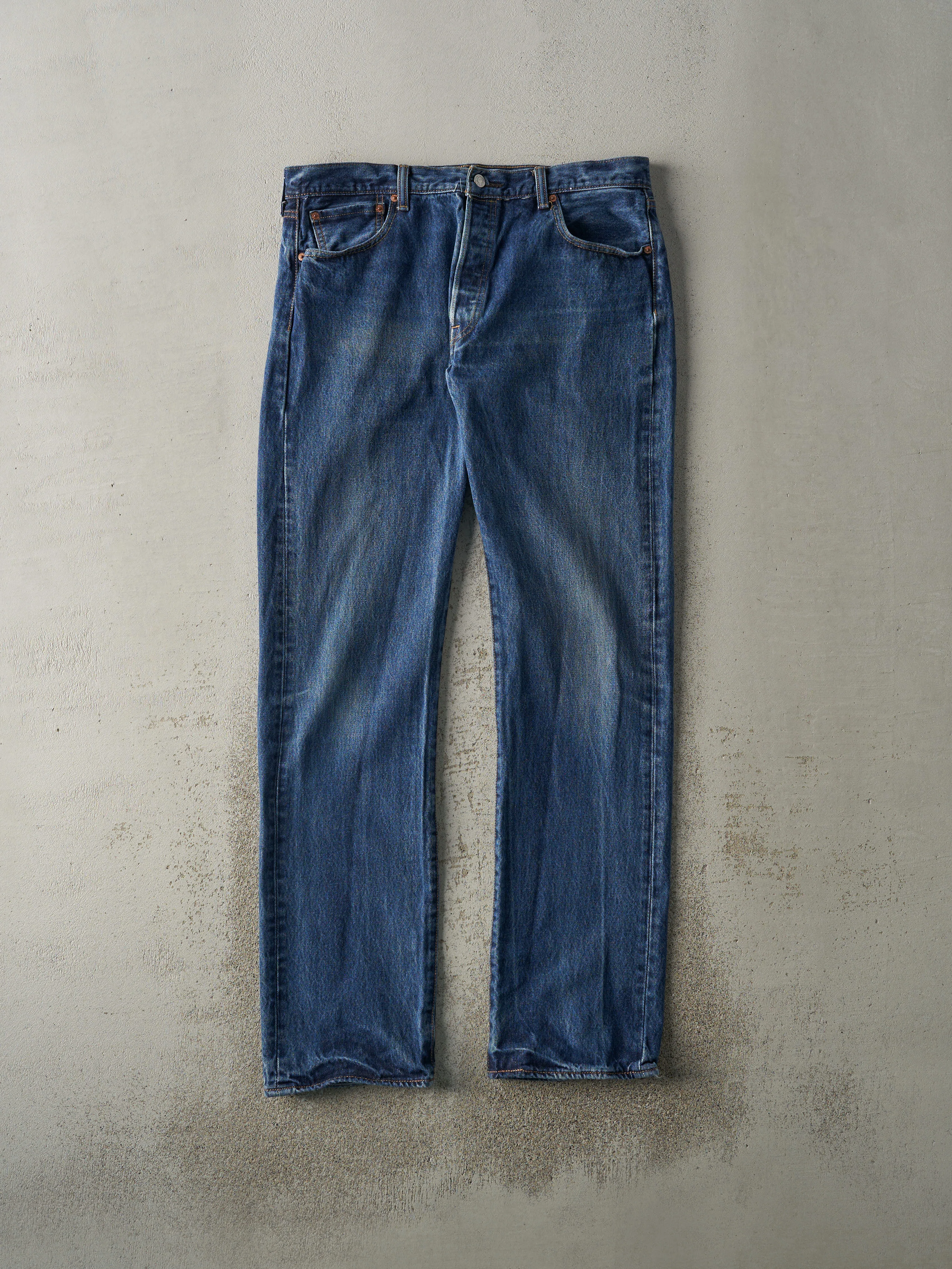 Vintage Y2K Dark Wash Levi's 501 Jeans (36x35) sold by Rebalance Vintage