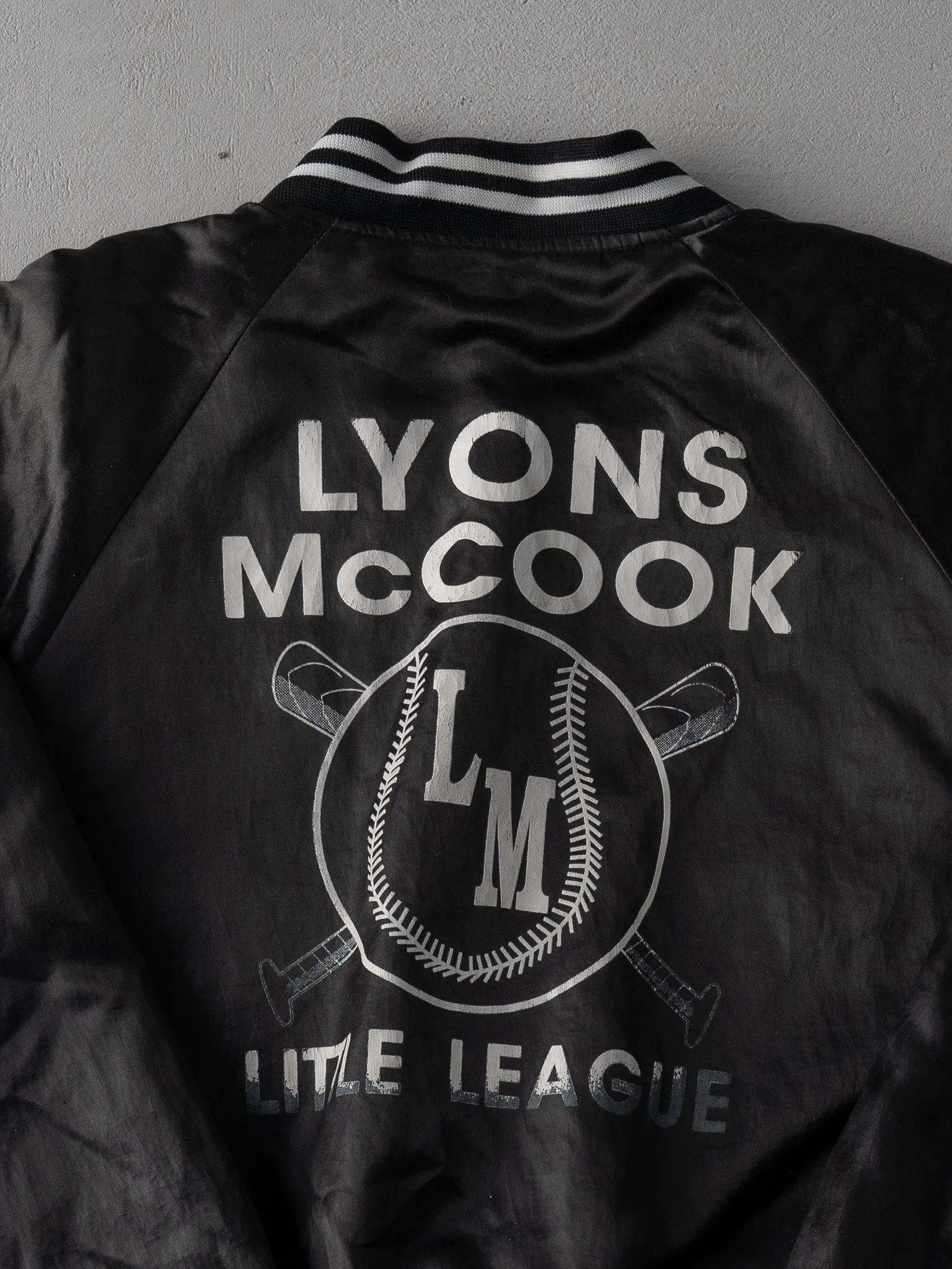 Vintage Black Lyons McCook Baseball Bomber (XL) sold by Rebalance Vintage product image thumbnail 4