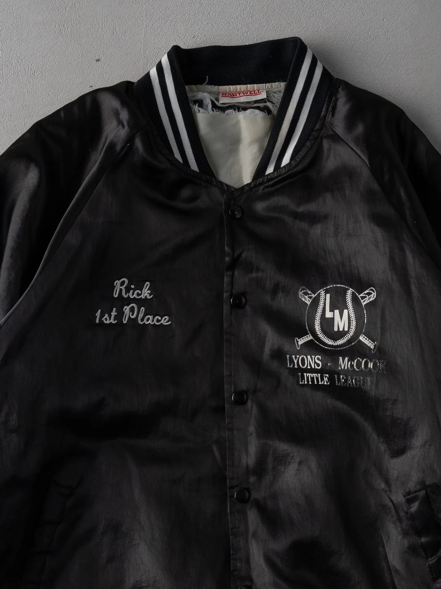 Vintage Black Lyons McCook Baseball Bomber (XL) sold by Rebalance Vintage product image thumbnail 2