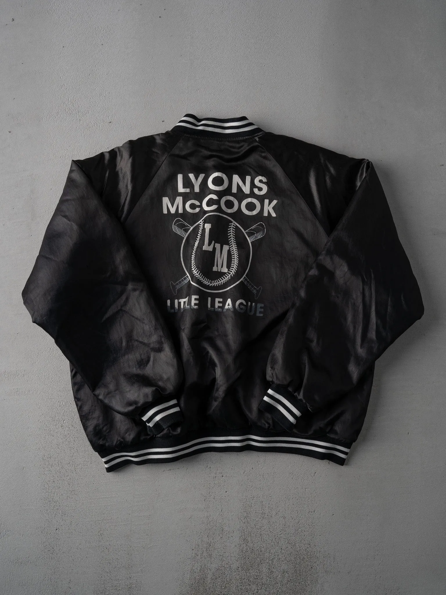 Vintage Black Lyons McCook Baseball Bomber (XL) sold by Rebalance Vintage product image thumbnail 3