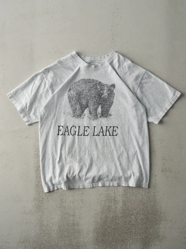 Vintage Y2K Heather Grey Eagle Lake Tee (M) sold by Rebalance Vintage