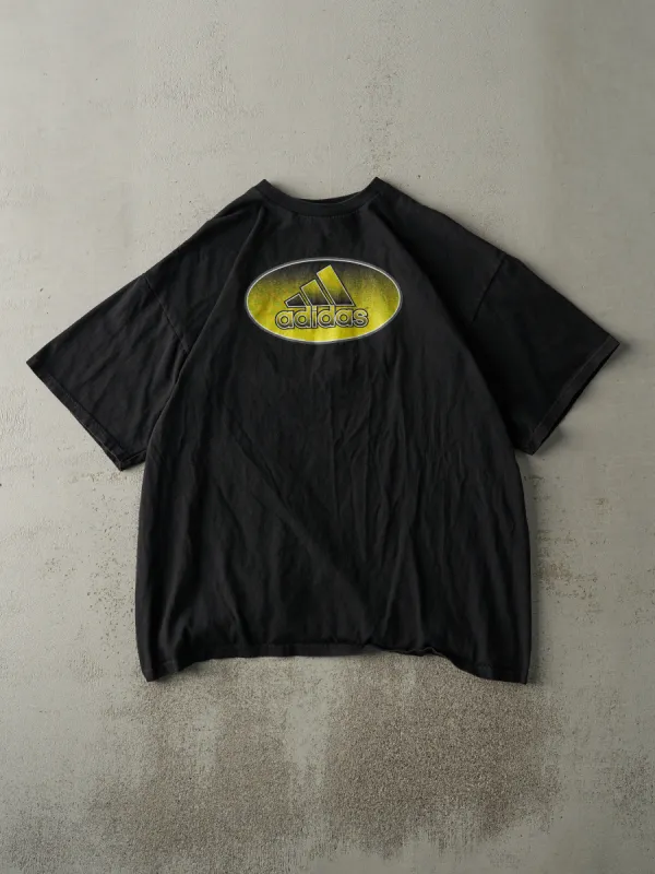 Vintage 90s Black Adidas Logo Tee (L) sold by Rebalance Vintage