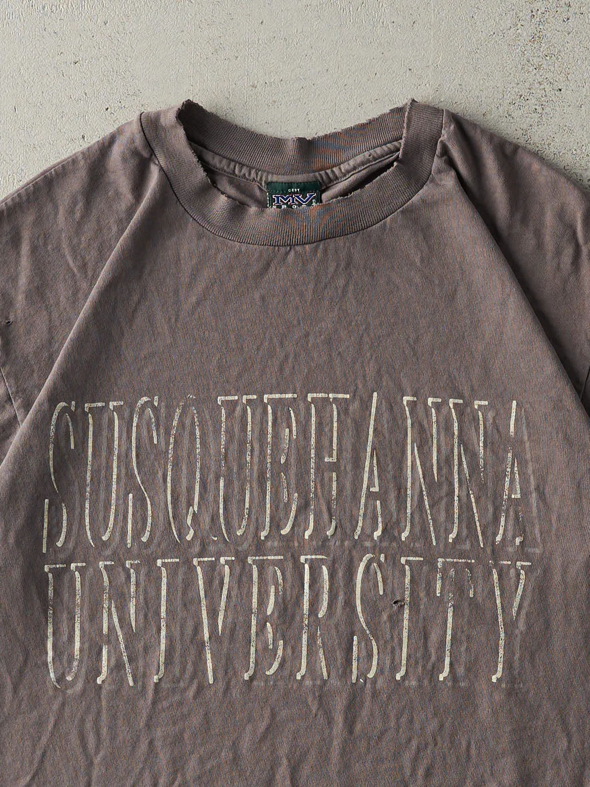 Vintage 90s Grey Susquehanna University Single Stitch Tee (M) sold by Rebalance Vintage product image thumbnail 2