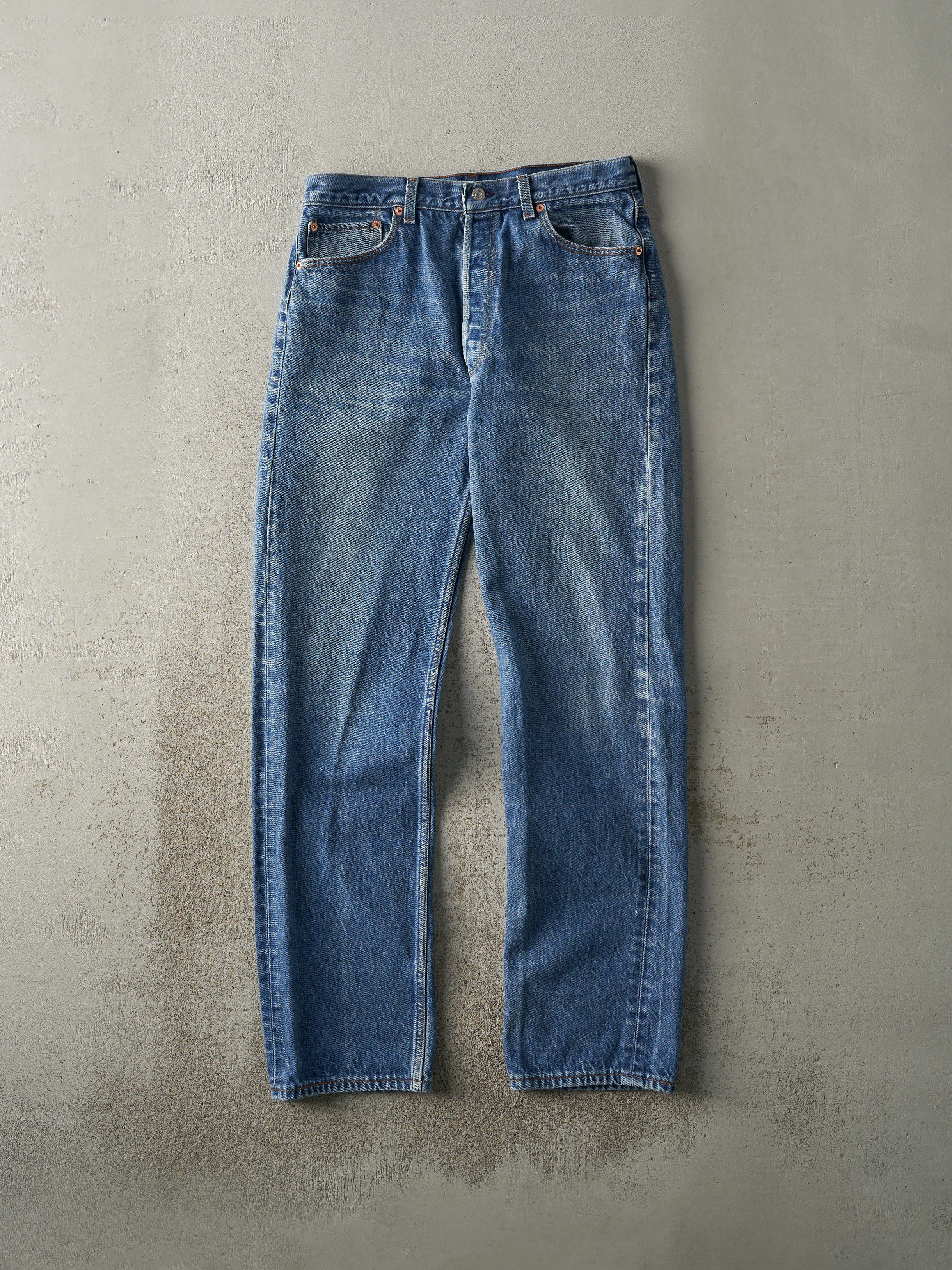 Vintage 90s Mid Wash Levi's 501xx Jeans (32x32) sold by Rebalance Vintage