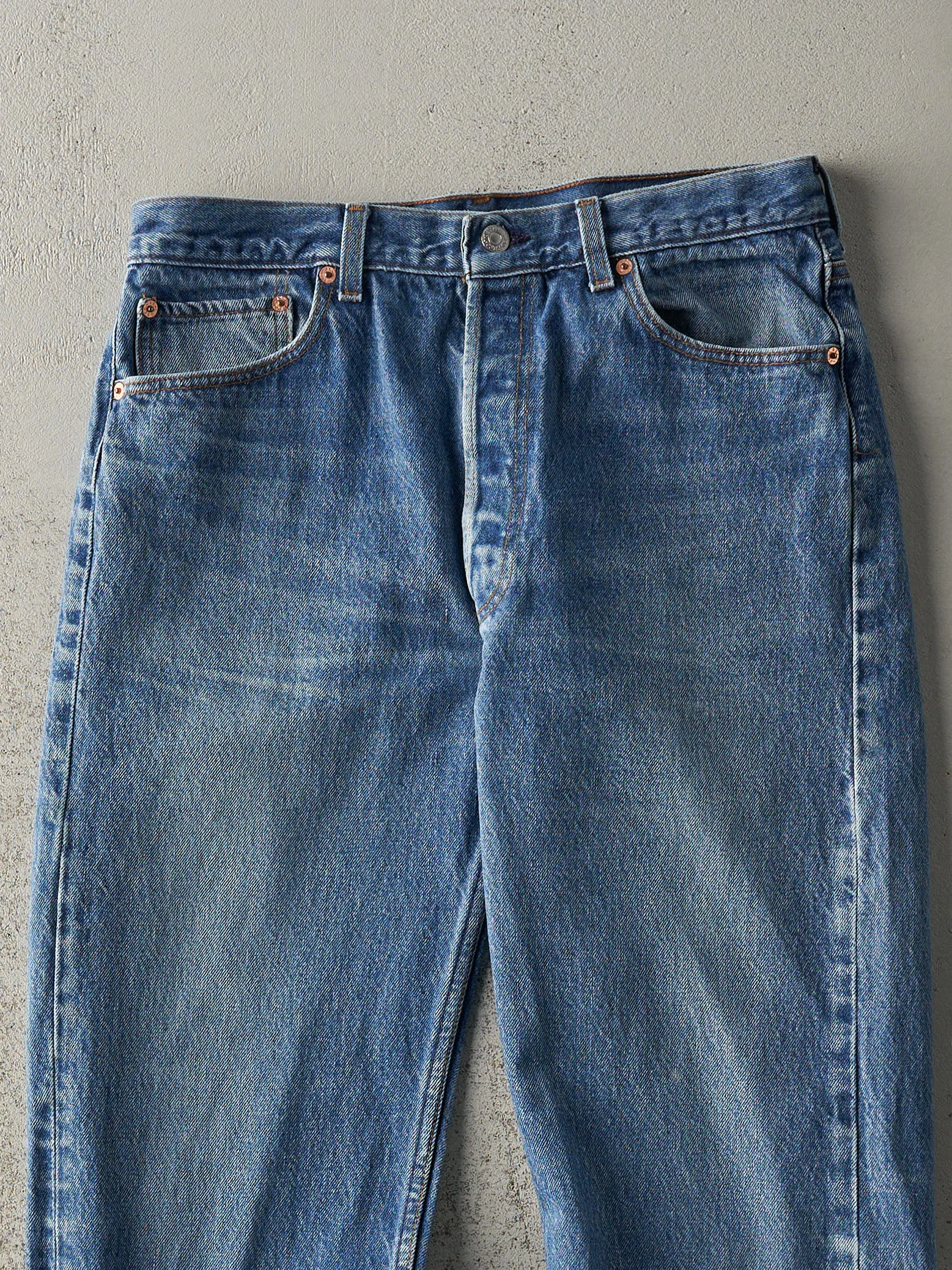 Vintage 90s Mid Wash Levi's 501xx Jeans (32x32) sold by Rebalance Vintage product image thumbnail 3
