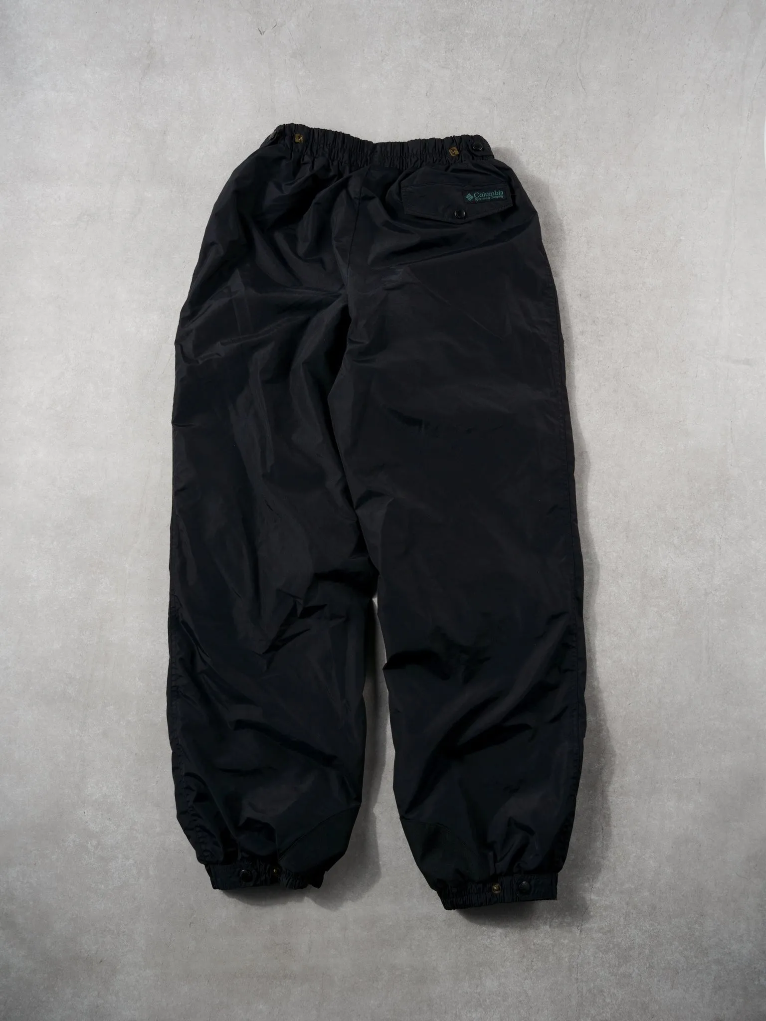 Vintage 90s Black Columbia Windbreaker Track Pants (28~32x31) sold by Rebalance Vintage product image thumbnail 2