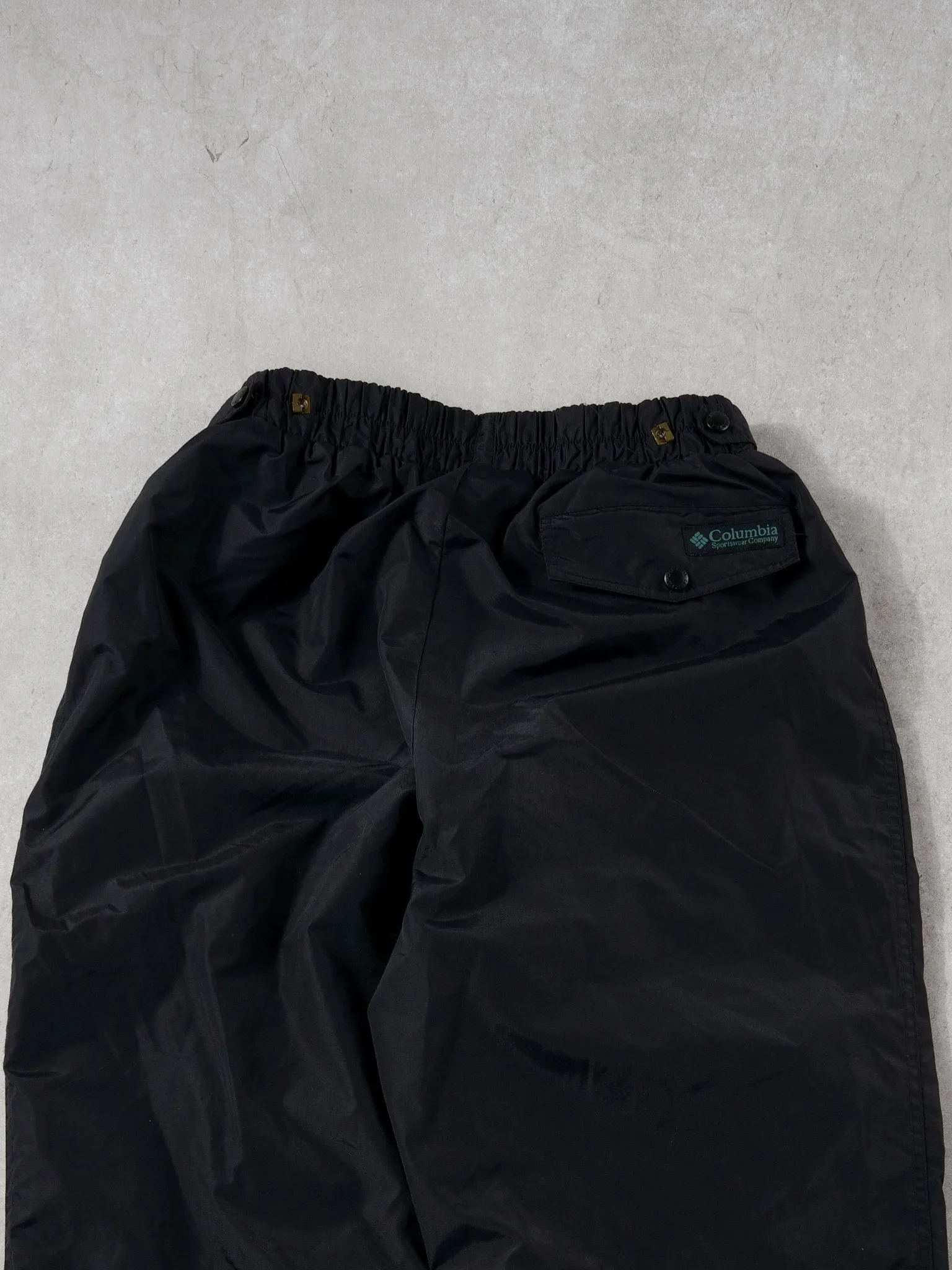 Vintage 90s Black Columbia Windbreaker Track Pants (28~32x31) sold by Rebalance Vintage product image thumbnail 4
