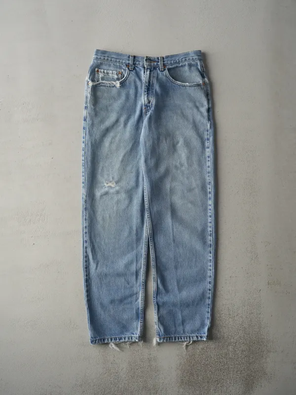 Vintage 90s Light Wash Levi's 550 Relaxed Fit Jeans (31x30) sold by Rebalance Vintage