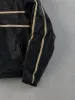 Vintage 90s Black and White Frank Thomas Striped Racing Leather Jacket (M) sold by Rebalance Vintage